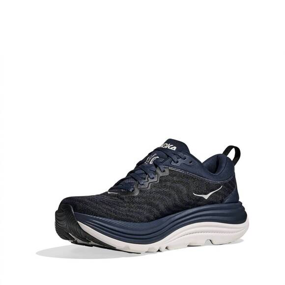 NEW HOKA men\'s gaviota 5 running sneakers in navy blue/white main image 7